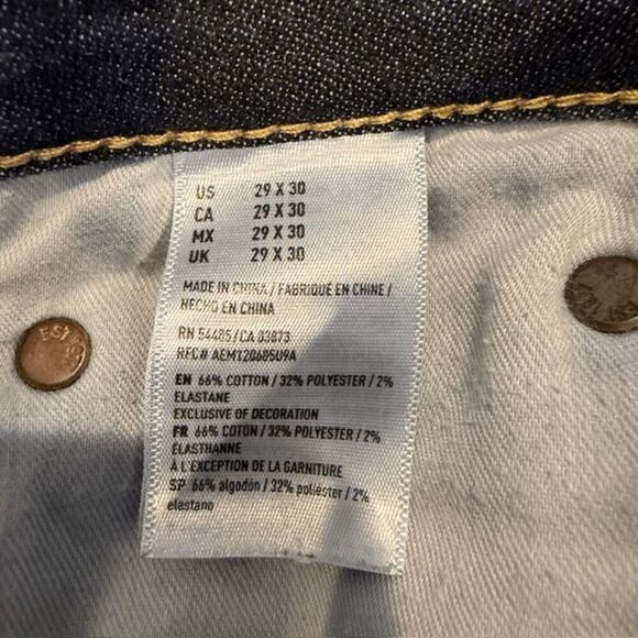 American Eagle Extreme Flex 4 Original Straight Dark Wash Men's Size 29 x 30 - Picture 8 of 10